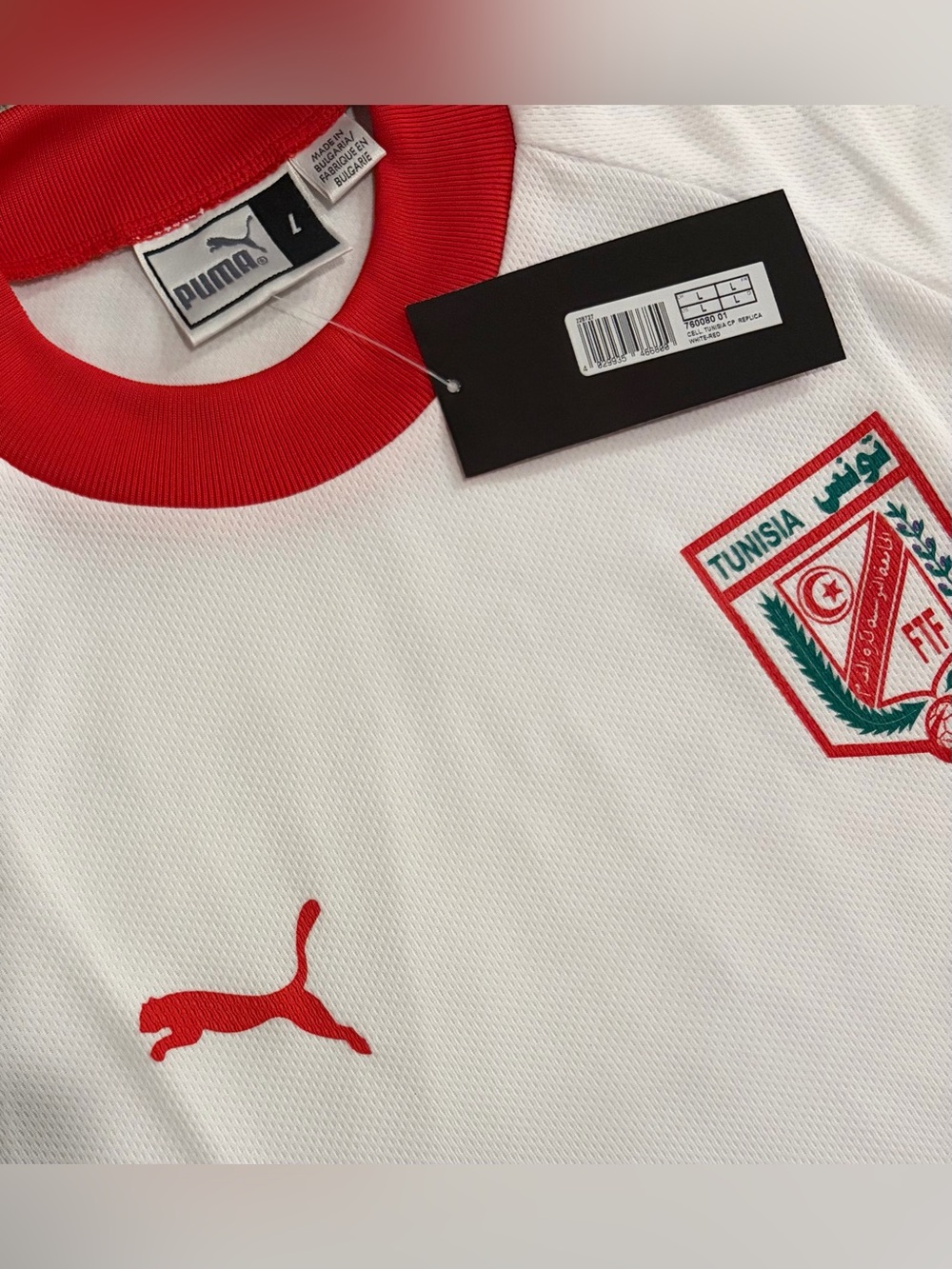 Puma Vintage 2002 Tunisia National Team Soccer 760080 Jersey Men’s Sz: Large - Picture 2 of 8